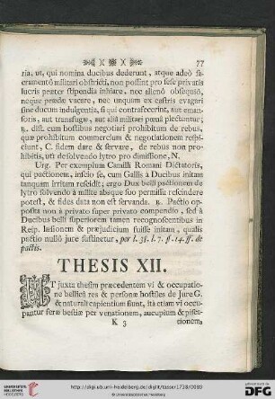 Thesis XII