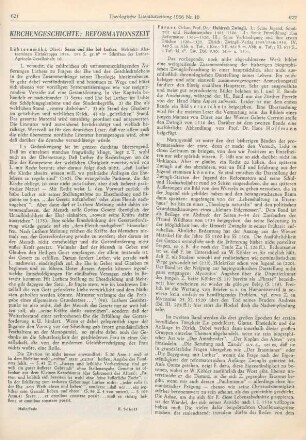 621 [Rezension] Lähteenmäki, Olavi, Sexus und Ehe bei Luther