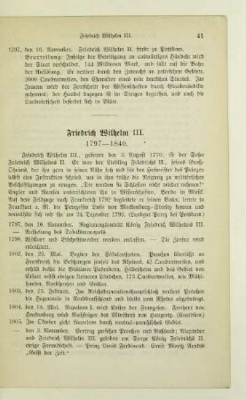 Friedrich Wilhelm III. 1797-1840