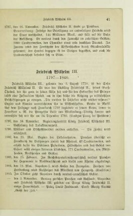 Friedrich Wilhelm III. 1797-1840