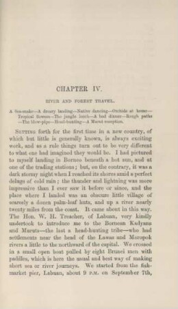 Chapter IV. River and forest travel