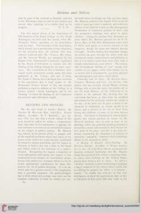 Reviews and Notices