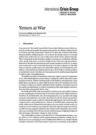 Yemen at war