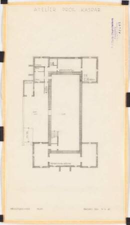 Atelier Professor Kaspar: Grundriss KG 1:200
