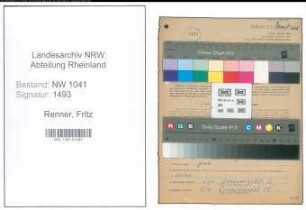 Entnazifizierung Fritz Renner , geb. 27.08.1901 (Installateur)