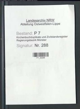 Zivilstandsregister der Munizipalität Altschermbeck (H 1812). (Gemeinde: Altschermbeck, Kreis Recklinghausen)
