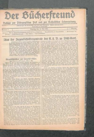 Grundsätzliches zur Jugendlektüre