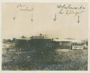 Foto einer fahrbaren Brieftaubenstation bei Verdun
