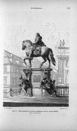 Fig. 15. Reiterstandbild des grossen Kurfürsten auf der langen Brücke