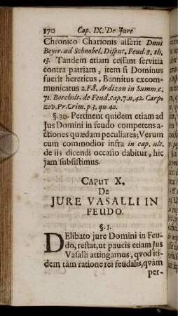 Caput X. De Iure Vasalli In Feudo