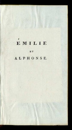 Émilie Et Alphonse.