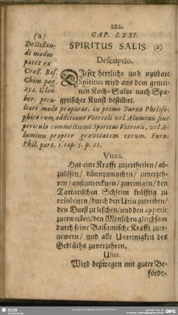 Cap. LXXI. Spiritus Salis