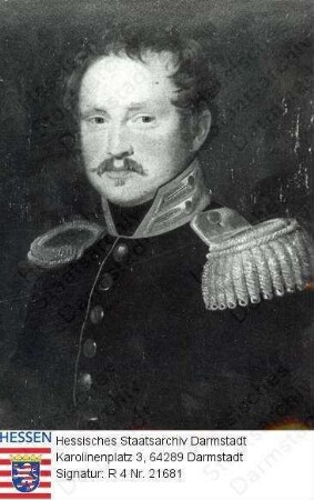 Riedesel zu Eisenbach, Albrecht I. Freiherr v. (1784-1830) / Porträt in Uniform, Brustbild