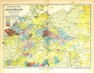 Bevölkerungs-Karte von Deutschland und seinen Nachbar-Staaten