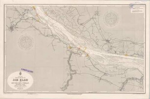 249 Nordsee; deutsche Küste. Die Elbe von Brunshausen bis Tinsdahl