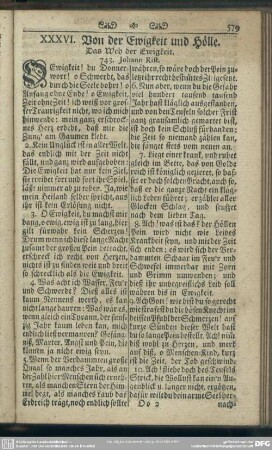 XXXVI. Von der Ewigkeit und Hölle