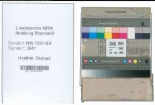 Entnazifizierung Richard Hoefner , geb. 01.03.1892 (Justizbeamter)