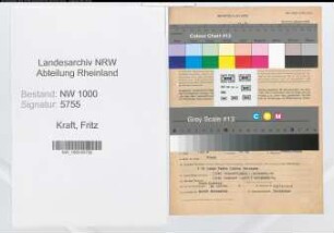 Entnazifizierung Fritz Kraft, geb. 29.01.1903 (Verw.Angest.)