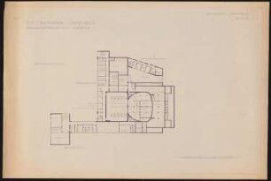 Konservatorium mit Theater, Istanbul: Grundriss KG 1:200