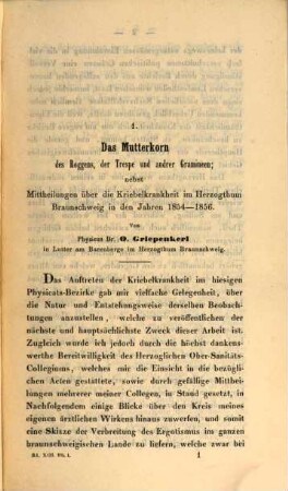 Vierteljahrsschrift für gerichtliche und öffentliche Medicin. 13. 1858