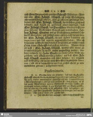 Praeliminaria