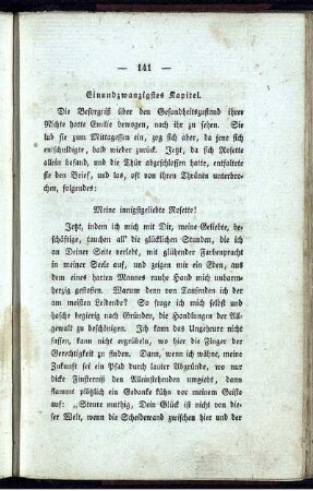 Einundzwanzigstes Kapitel