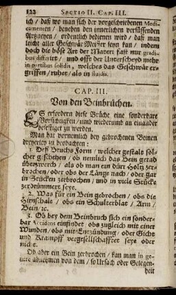 Cap. III. Von den Beinbrüchen.