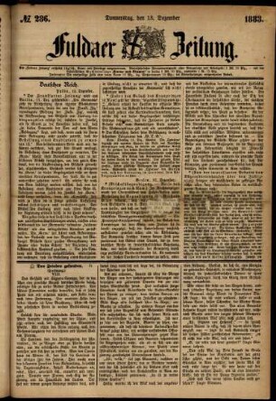 Ausgabe vom Donnerstag, den 13. Dezember 1883.