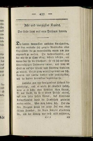 Acht und vierzgstes Kapitel. - Drey und fünfzigstes Kapitel.