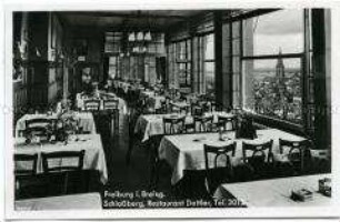 Gastraum eines Restaurants in Freiburg