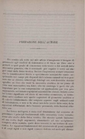 Prefazione dell'Autore.