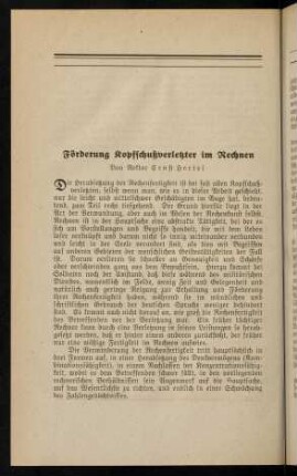 104-110, Förderung Kopfschußverletzter im Rechnen