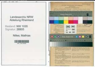 Entnazifizierung Mathias Nilles , geb. 27.01.1889 (Bergmann)