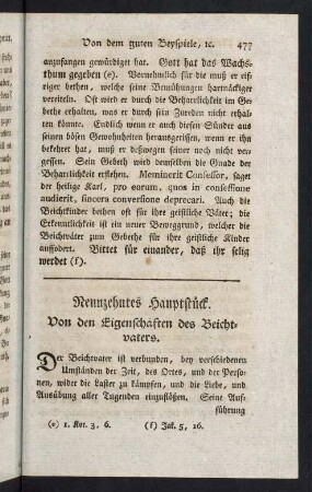 477-496, Neunzehntes Hauptstück. Von den Eigenschaften des Beichtvaters.