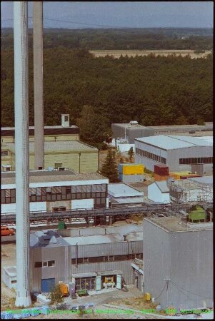 Blick auf die Hauptabteilung Dekontaminationsbetriebe (HDB), von Südosten