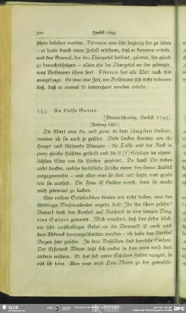 Nachschrift August Wilhelm von Schlegels in einem Brief Caroline von Schellings an Luise Gotter, Braunschweig, Herbst 1795