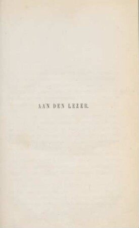 Aan den lezer