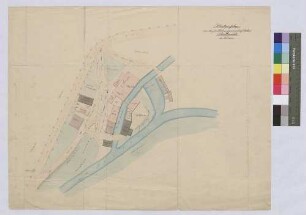 Situationsplan von der Stadtmühle bei Wertheim