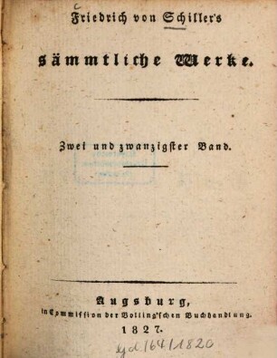 Friedrich von Schiller's sämmtliche Werke, Zwei und zwanzigster Band. Th. 2. Buch 4. Geschichte des Abfalls der Niederlande von der spanischen Regierung