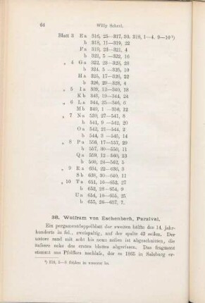 38. Wolfram von Eschenbach, Parzival.
