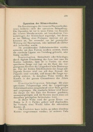 Operation der Hämorrhoiden.