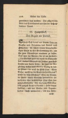 IX. Hauptstück. Der Regent ein Patriot.