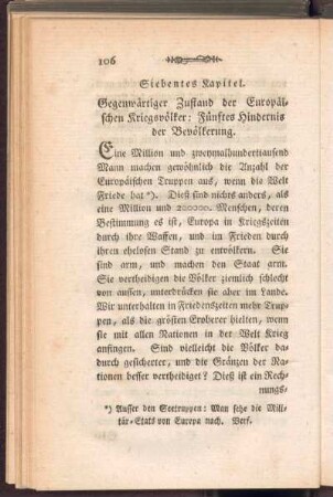 Siebentes Kapitel. Gegenwärtiger Zustand der Europäischen Kriegsvölker