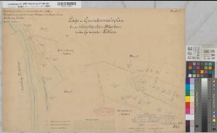 Ems Kanalisierung Blatt 9 Strecke Lathen Haltung Düthe Lage- und Grunderwerbsplan der überstauten Flächen in der Gem. Lathen 1891 1 : 2000 46 x 69 kol. Zeichnung A. Franke, Wasserbauinspektor Wasser- und Schiffahrtsdirektion Münster