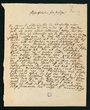 Brief vom 19. Nov. 1835