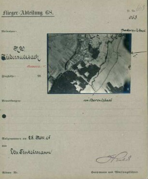 Foto des Geländes nördlich von Niedersulzbach (Soppe-le-Bas) (Luftbild)