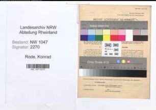Entnazifizierung Konrad Rode , geb. 15.01.1902 (Ingenieur)