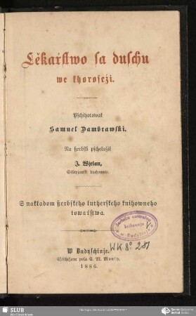 Lěkaŕstwo sa duschu we khoroscźi