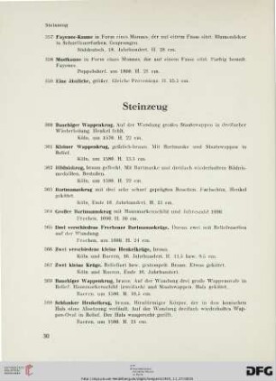 Steinzeug (Nr. 360-394)