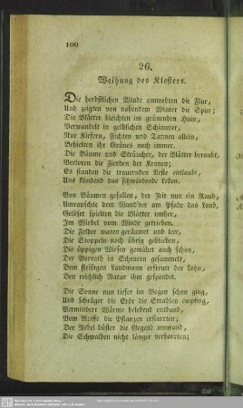 26. Weihung des Klosters